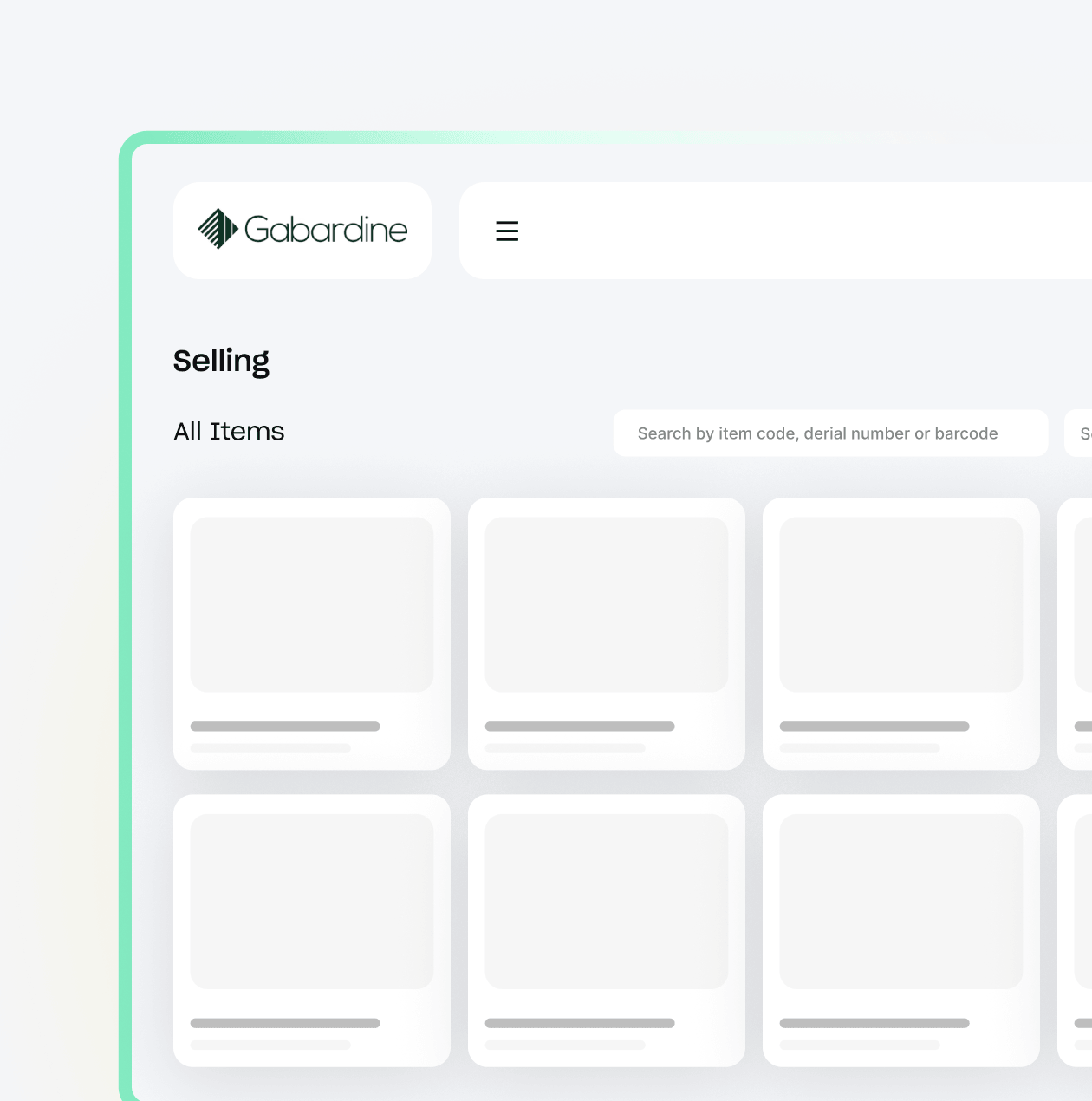 Point of Sale (POS)-gaberdine