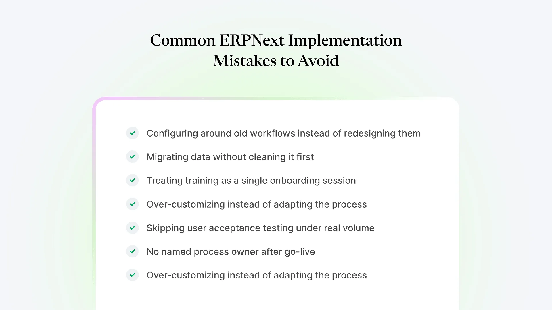 Common ERPNext Implementation Mistakes to Avoid