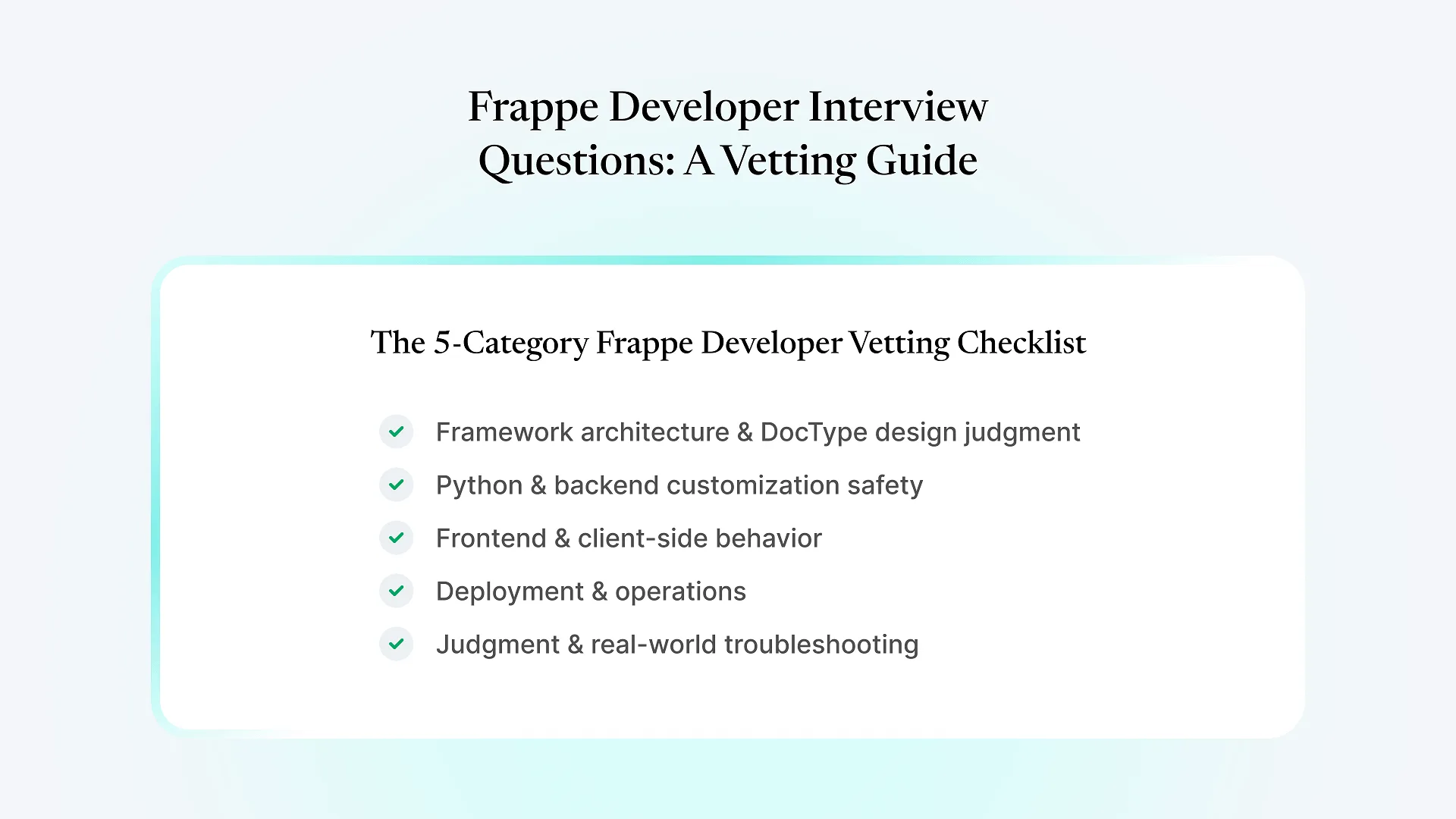 Frappe Developer Interview Questions_ A Vetting Guide