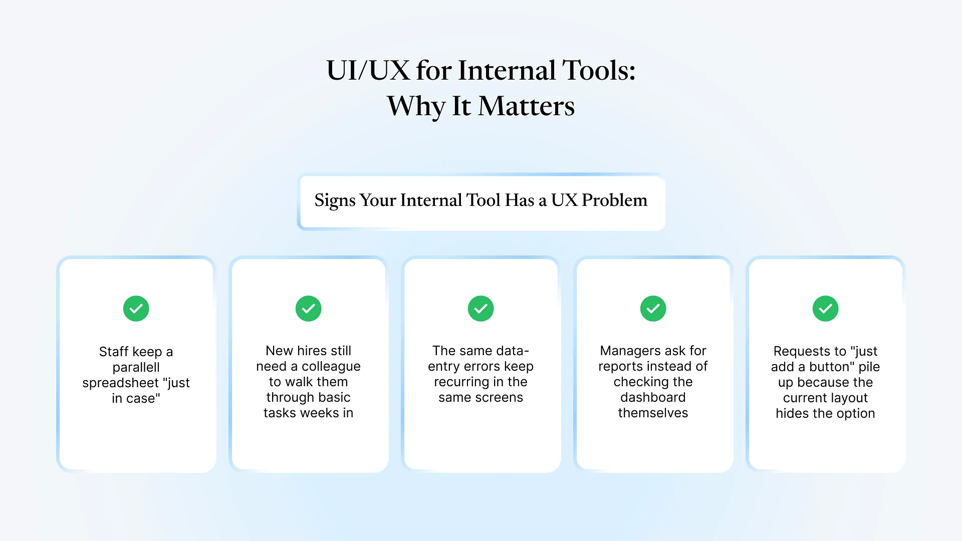 UX for Internal Tools Why It Matters